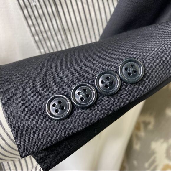 Ralph Lauren Made in Italy Black Cropped Tuxedo Gail Tailcoat - Picture 12 of 16